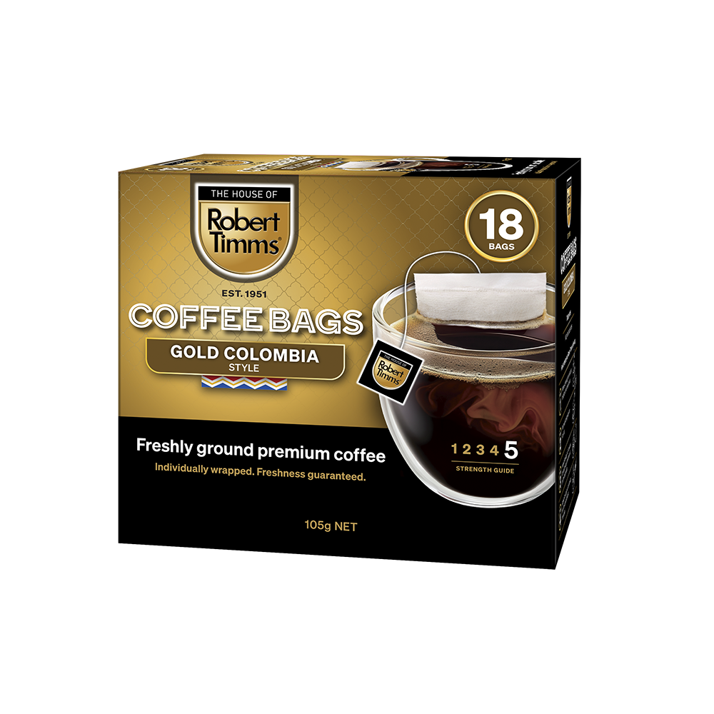 Gold Colombia Coffee Bags 18s