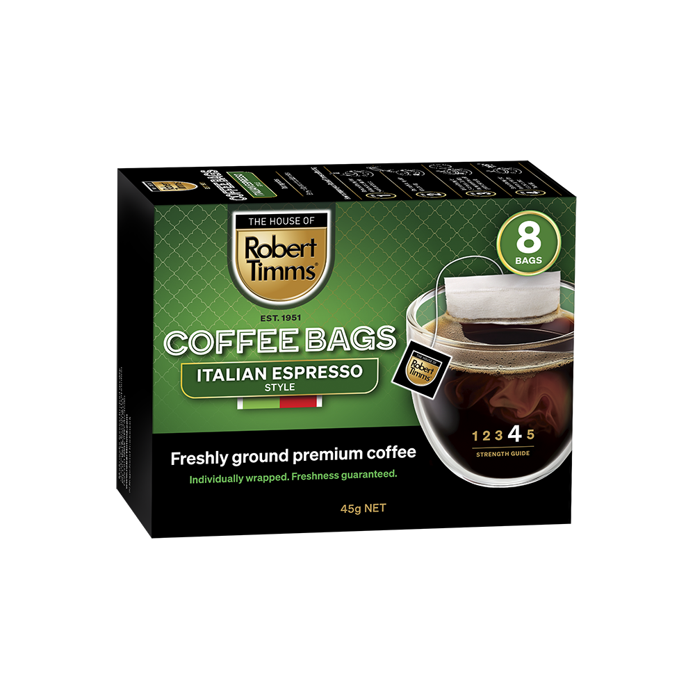 Italian Espresso Coffee Bags 8s