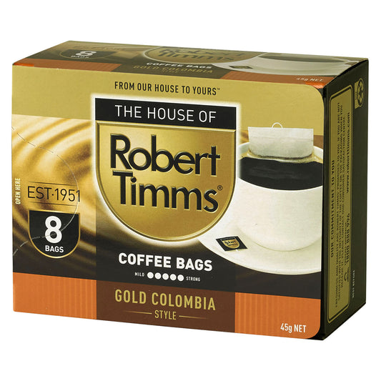 Gold Colombia Coffee Bags 8s