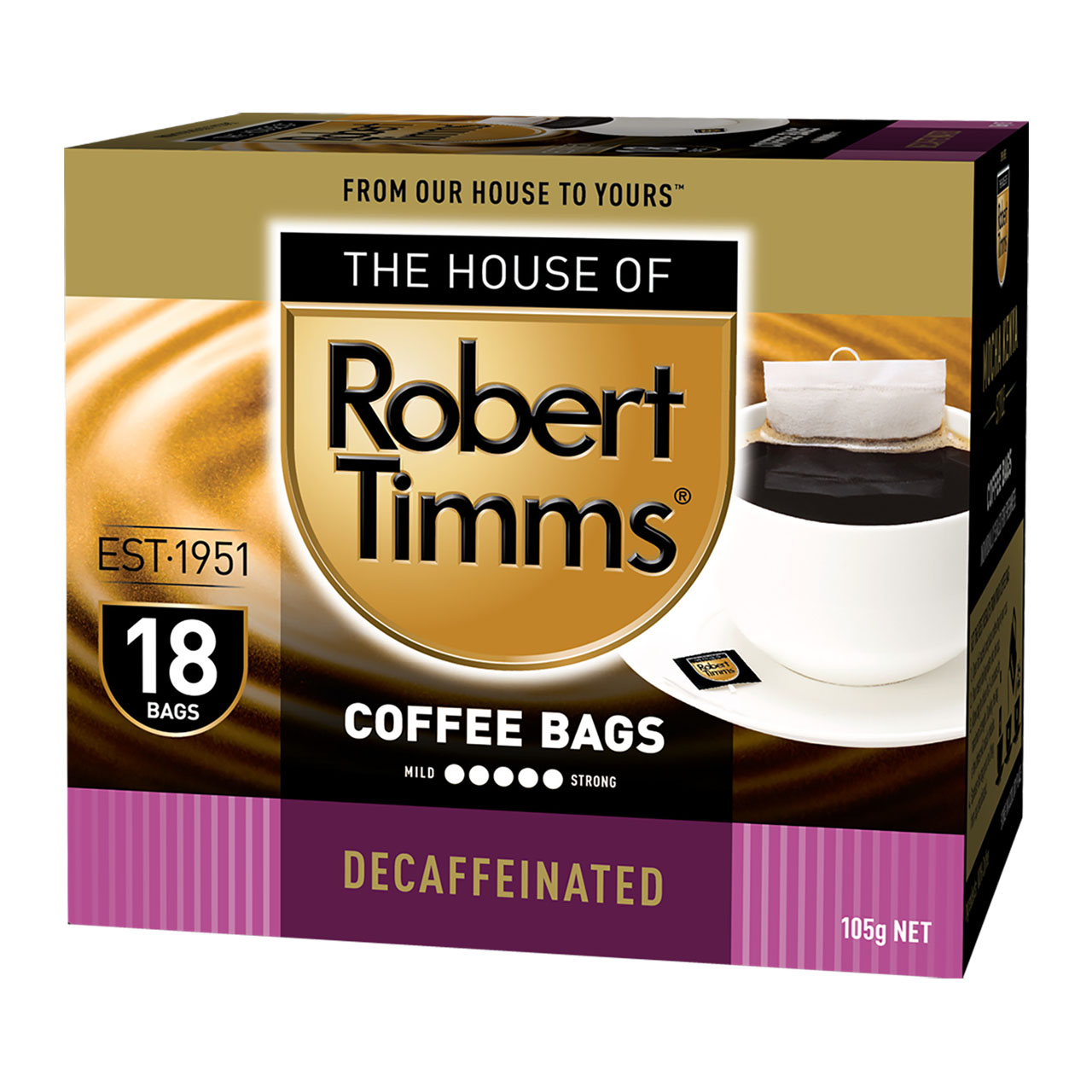 Decaffeinated Coffee Bags 18s