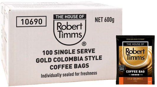 Gold Colombia Coffee Bags 100s