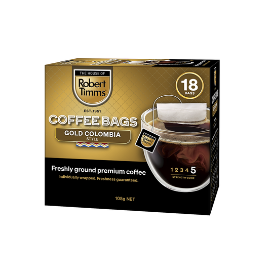 Gold Colombia Coffee Bags 18s