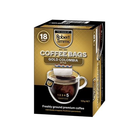 Gold Colombia Coffee Bags 18s