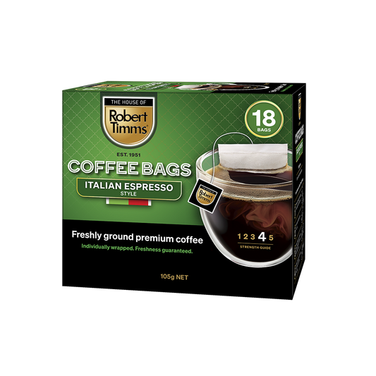 Italian Espresso Coffee Bags 18s