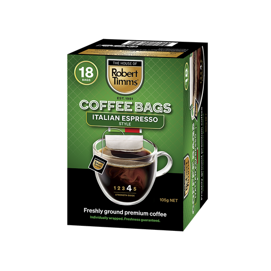 Italian Espresso Coffee Bags 18s