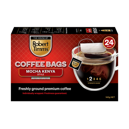 Mocha Kenya Coffee Bags 24s