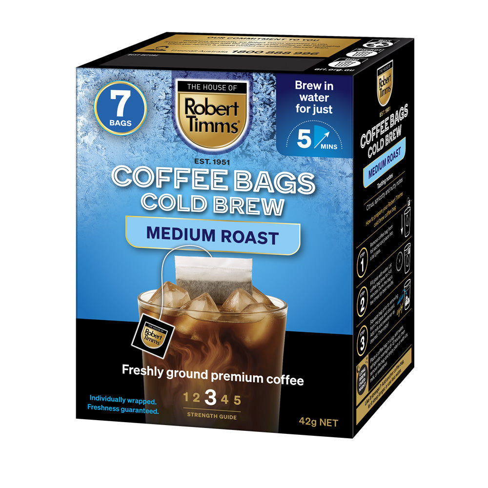 Cold Brew Medium Roast Coffee Bags 7s