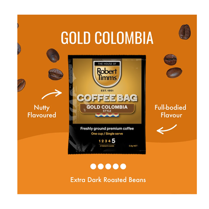 Gold Colombia Coffee Bags 100s
