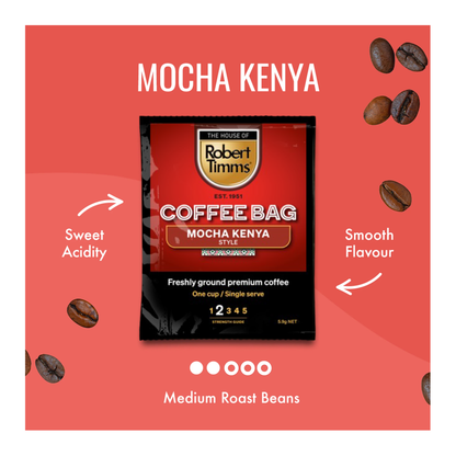 Mocha Kenya Coffee Bags 100s